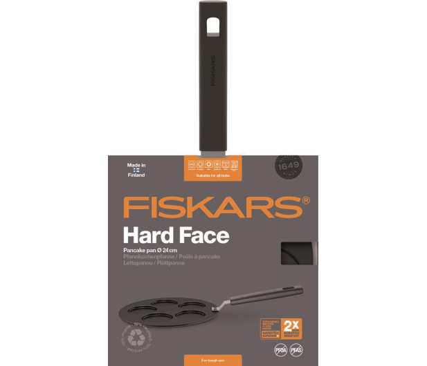 Fiskars Patelnia do placków 24 cm HARD FACE (1052234) - 1379458 - zdjęcie 2